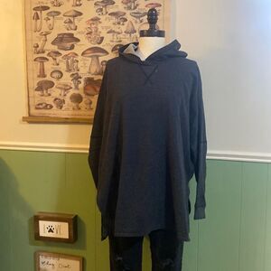 North Face Grey Speckled Pullover Top